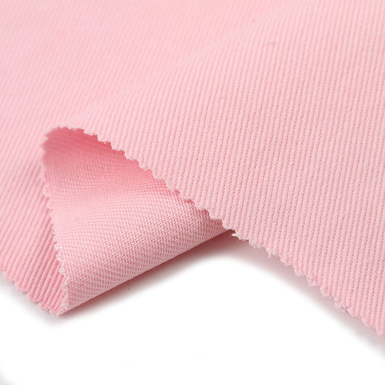 Tienda de tela en línea 265gsm tela orgánica de color sólido Twill fábrica textil proveedor al por mayor