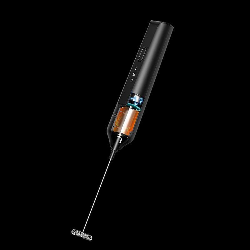 圆乐工厂打奶泡器 智能可充电式三档咖啡奶泡机搅拌电动打奶泡器