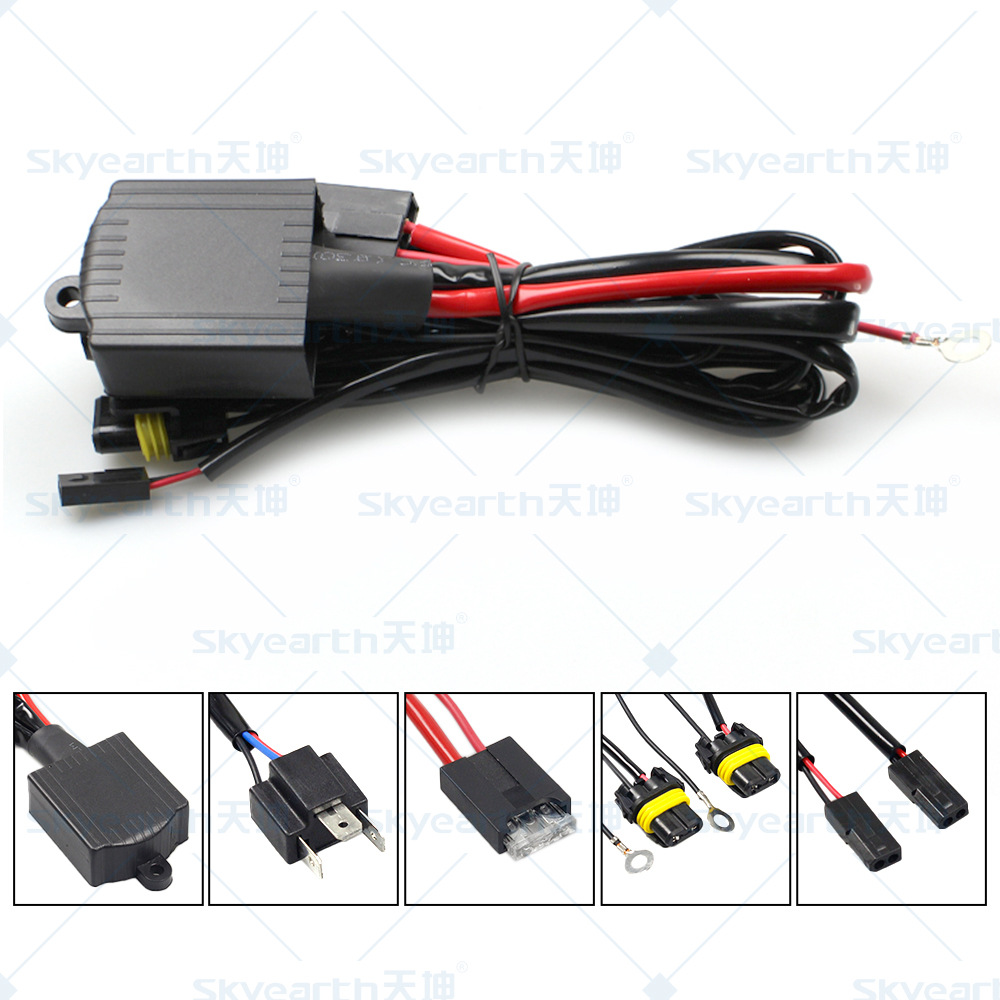 H4 impermeable un grupo de dos hilos HID lámpara de xenón 12V accesorios de lente para mejorar la modificación del haz de luz variable de distancia y cerca