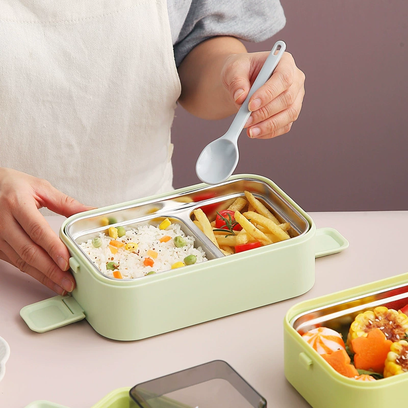 Японский ланч-бокс простой многослойный изолят бенто коробка портативный офисный работник коробка ланч-бокс с крышкой портативный E18