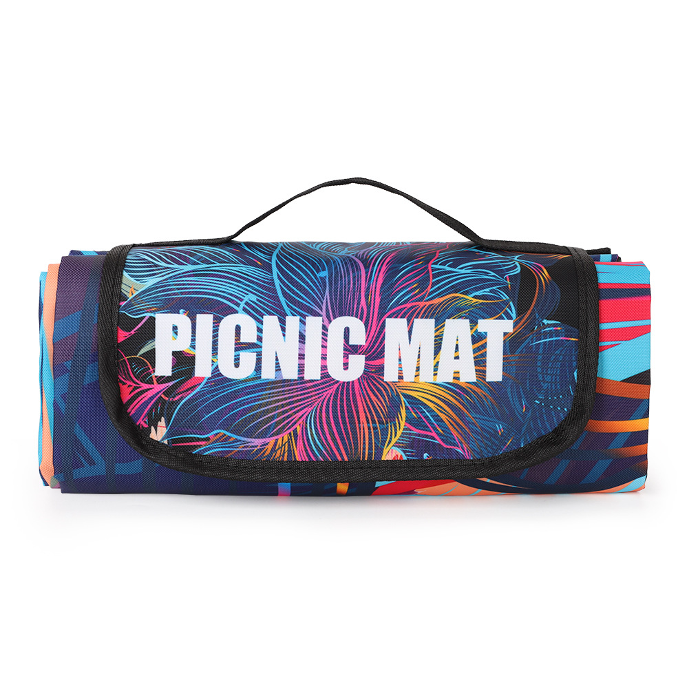 野餐墊戶外超大便攜露營(yíng)墊春游野炊草坪地墊防水防潮墊爬行墊