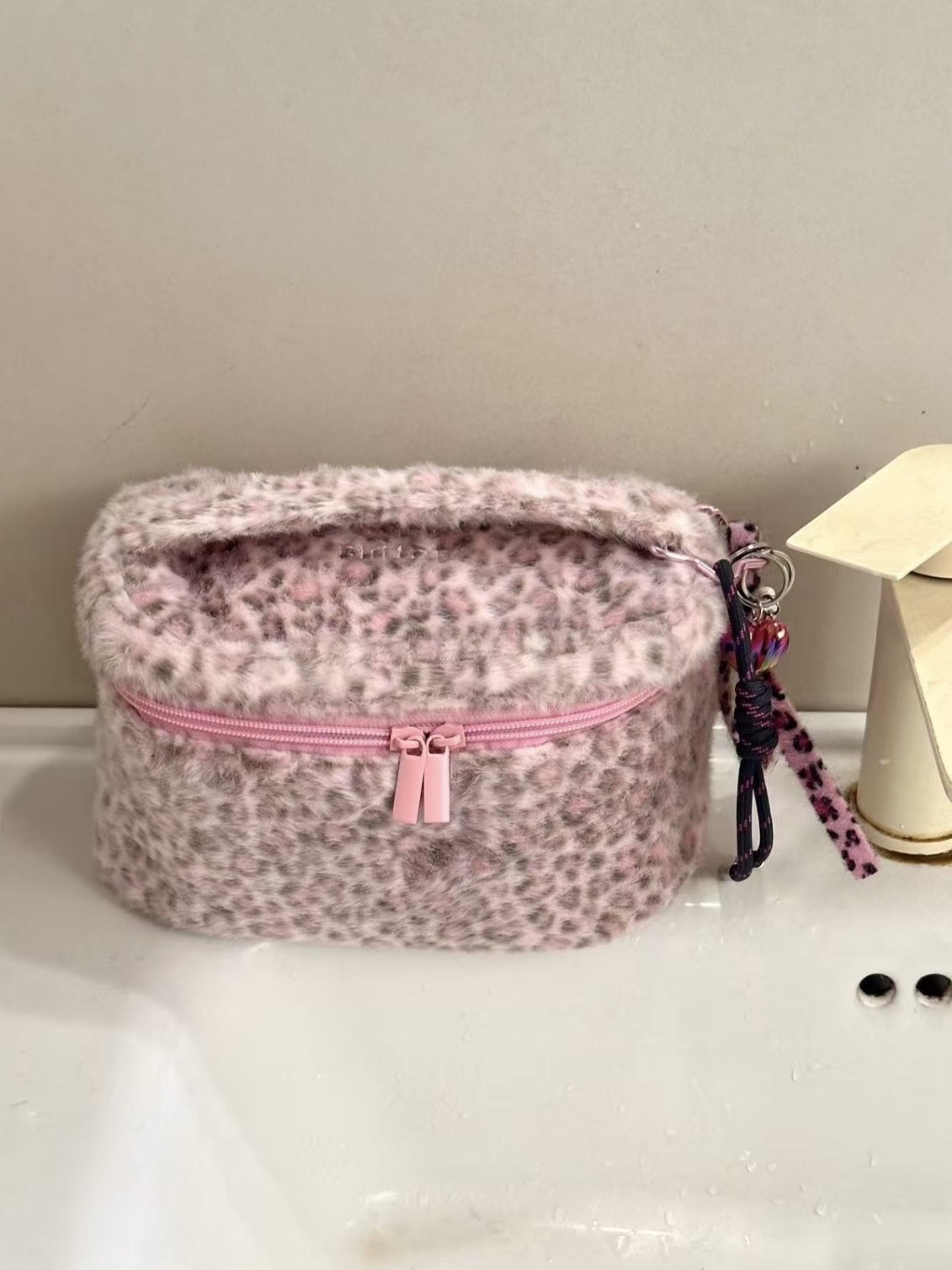 Capacious cosmetic bag
