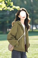 2025年新款冲锋衣女女装秋季休闲冲锋衣大码胖mm超显瘦夹克跨境