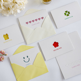 Amazon Hollow Flower Shop Valentine's Day Thank You Card After-Sales Service Creative Card Positive Comments Birthday Card with Envelope