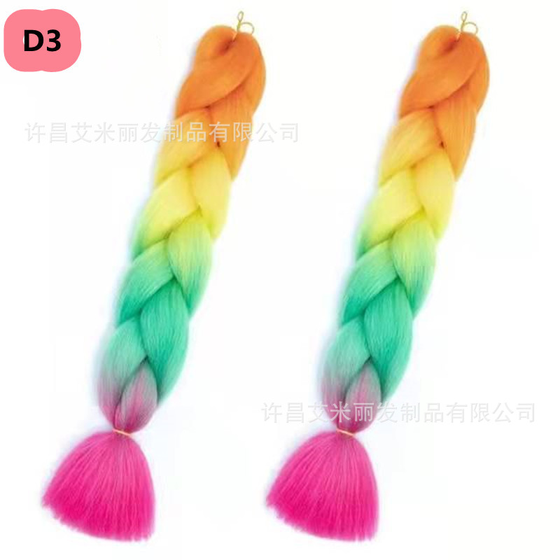 Trenzas africanas con cabello rosa渐 – materiales de alta temperatura, estilo boxeador