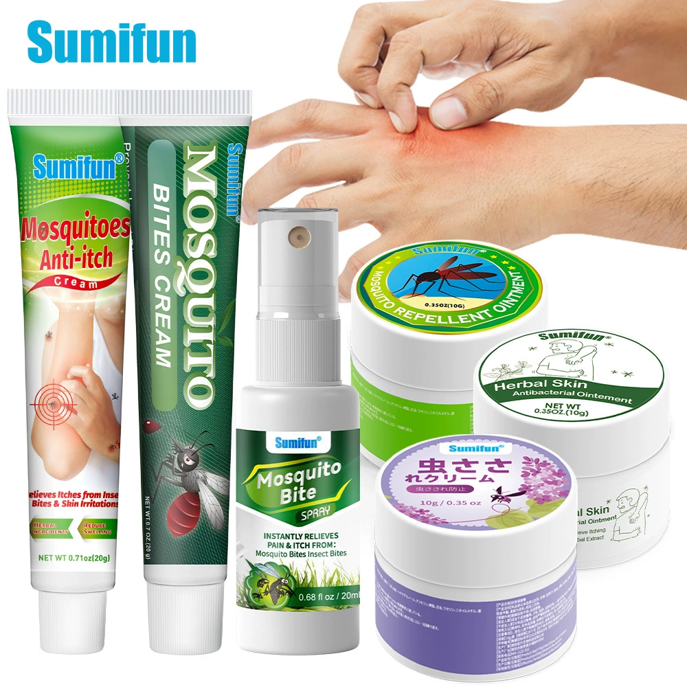 Sumifun травяной крем против зуда, репеллент от комаров, спрей, средство против комаров для ухода за кожей, (торговля через границу)