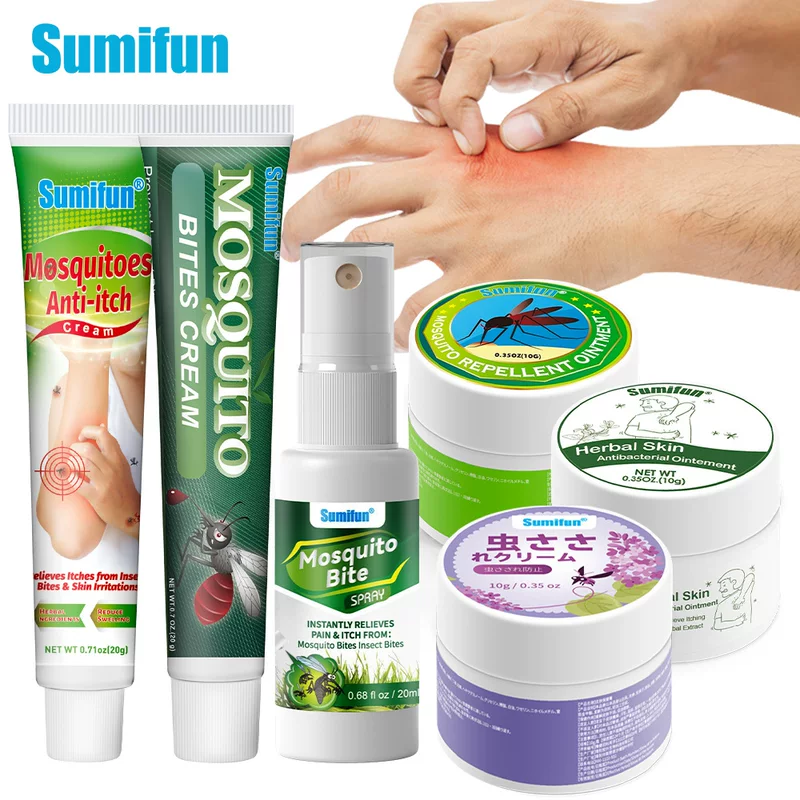 Sumifun травяной крем против зуда, репеллент от комаров, спрей, средство против комаров для ухода за кожей, (торговля через границу)