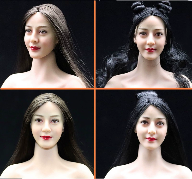 1/6 голова женщины-солдат, выточенная Asian beauty, голова резная, Dili Reba, высокого качества, можно укомплектовать клеем, женский вегетарианский отражение