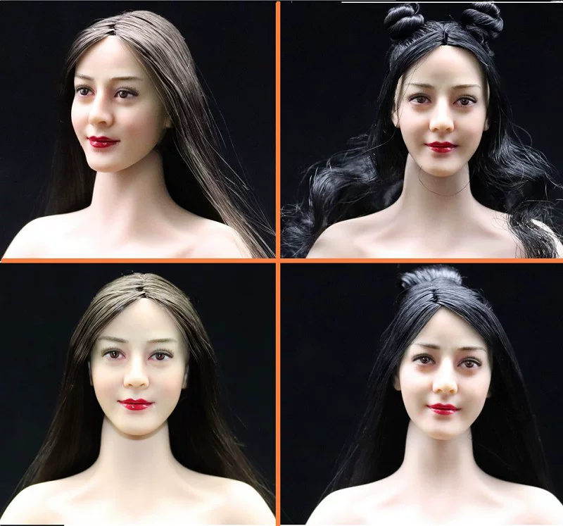 1/6 голова женщины-солдат, выточенная Asian beauty, голова резная, Dili Reba, высокого качества, можно укомплектовать клеем, женский вегетарианский отражение