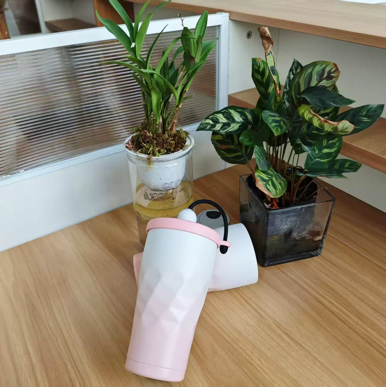 新款316不锈钢吸管咖啡保温杯大容量简约便携办公室喝水杯可定制