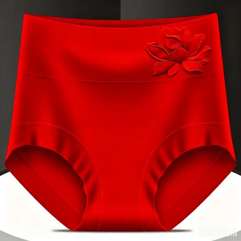 Modal Red 7A Full-Length Antibacterial Women's Underwear, High-Waisted, Tummy Control, Comfortable Plus-Size Briefs for Plus-Size Women Modal Red 7A Full-Length Antibacterial Women's Underwear, High-Waisted, Tummy Control, Comfortable Plus-Size Briefs for Plus-Size Women