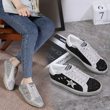 真皮做旧小白鞋韩版原宿多搭街拍休闲学生大码情侣板鞋34-44