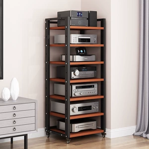 2.1m Tier Multi-Layer Amplifier Rack, Tube Amplifier Stand, Cd Rack, Audio Mixer, Home Theater Cabinet