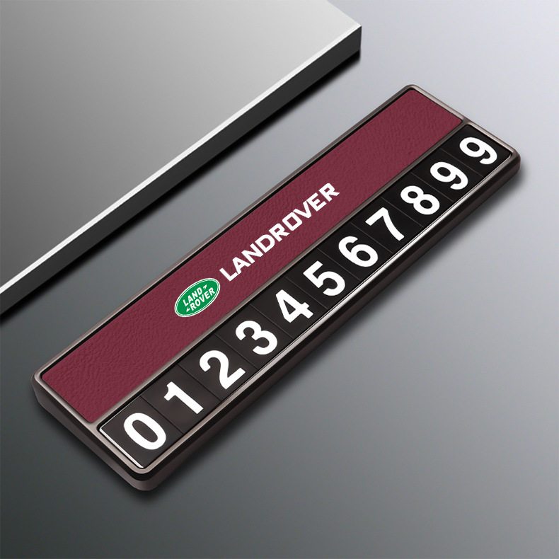 Suitable for Land Rover Discovery Sport Range Rover Sport Velar Evoque Defender Temporary Parking Phone Number Plate