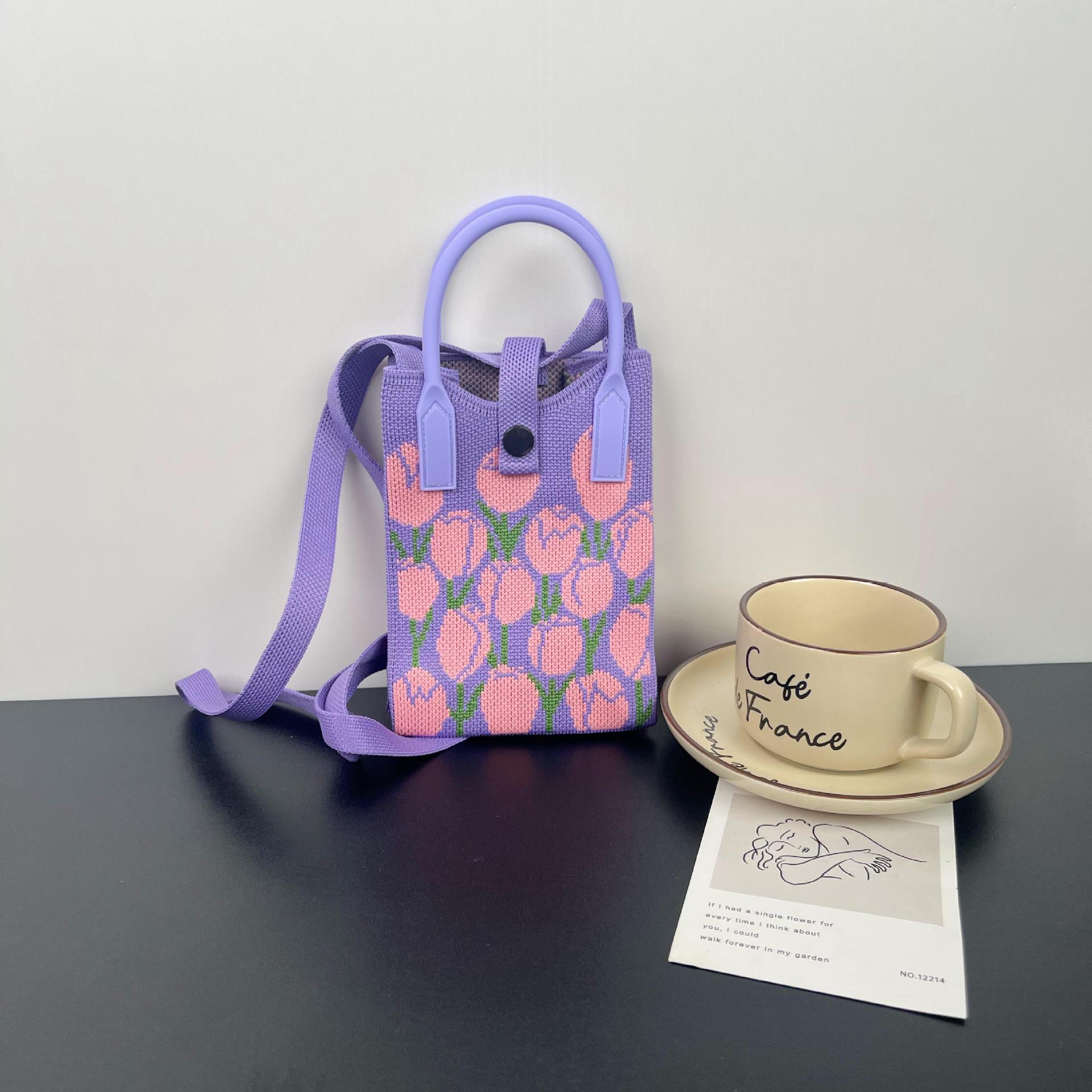 튤립 - 보라색 분홍색