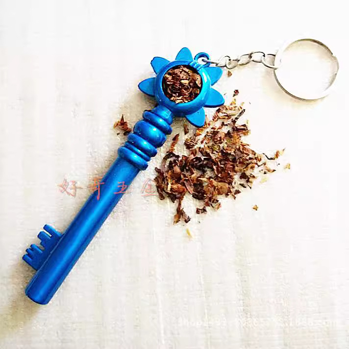 厂家直销出口pipe 金属时尚烟斗 创意迷你钥匙挂链小烟杆