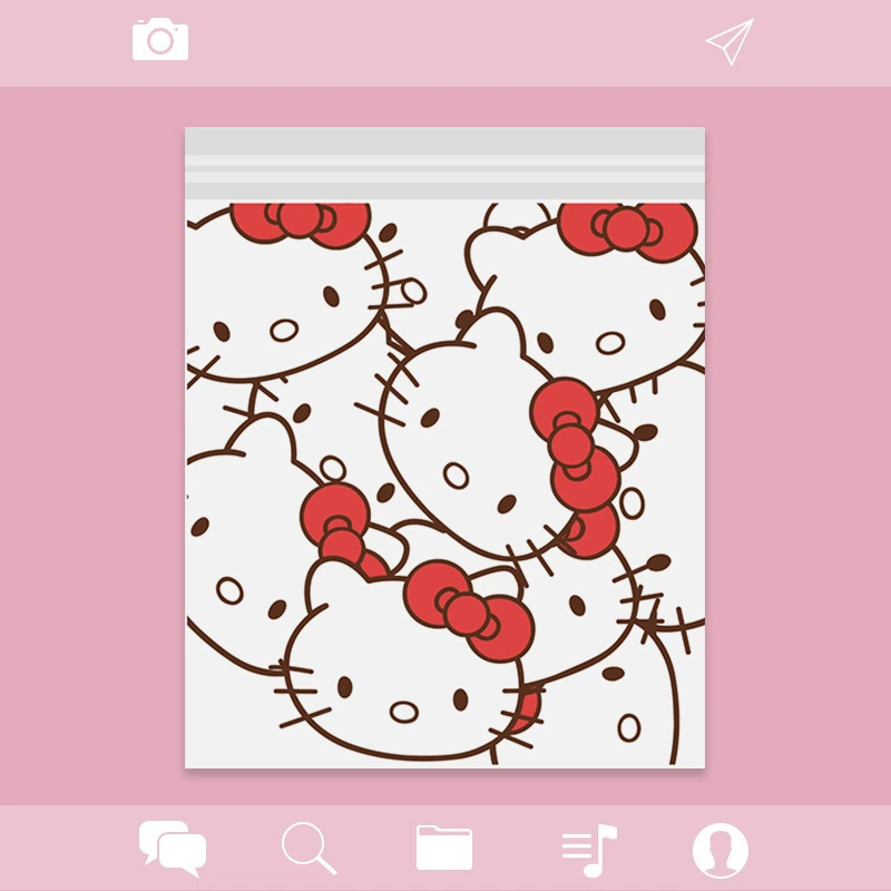 Convenient garbage bag for students, cartoon storage system, print