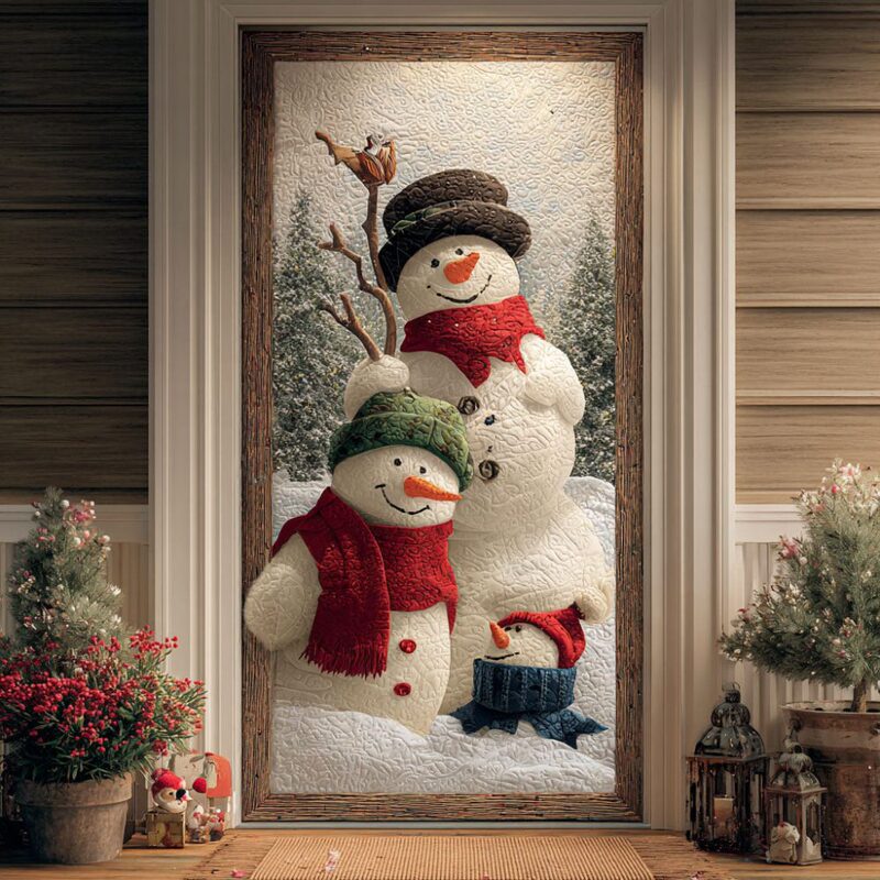 Cross-Border Foreign Trade Winter Snowman Art Quilted Door Curtain Home Decoration Door Curtain Digital Printing Source Manufacturer Wholesale Cross-Border Foreign Trade Winter Snowman Art Quilted Door Curtain Home Decoration Door Curtain Digital Printing Source Manufacturer Wholesale