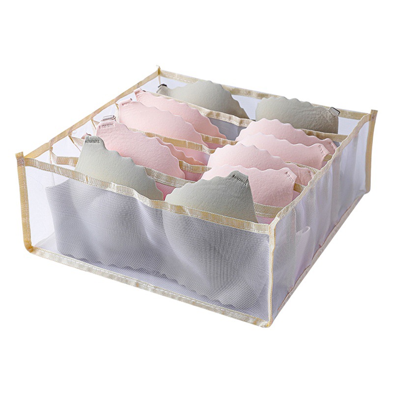 Caja de almacenamiento de ropa interior para el hogar calcetines ropa interior tipo cajón rejilla caja de organización