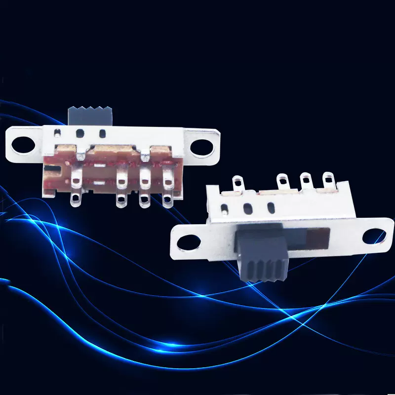 SS23E04-G3 G4 G5 G6MM三档8脚双排180度立式 拨动玩具开关带耳朵