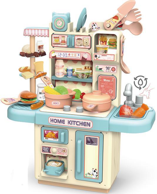 Simulación de los niños pequeño juguete cocina grande niña jugar casa traje eléctrico spray plástico agua vajilla