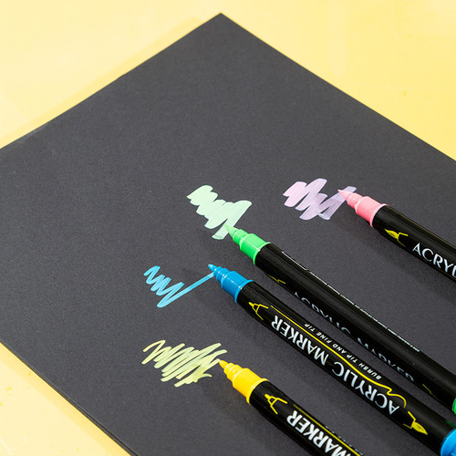 Guangna 6200 double-headed acrylic marker pen set 36 colors 48 colors 60 colors water-based glass ceramic painting graffiti pens