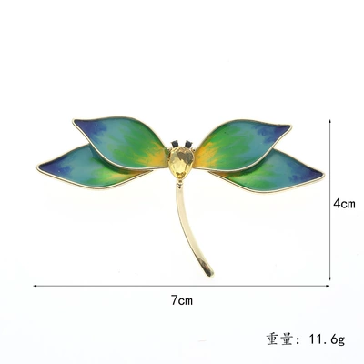 Emerald Green Enamel Dragonfly: Yaxa sancaqları