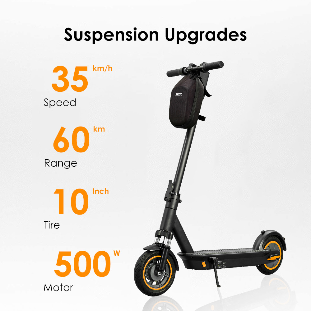 Hezzo Electric Scooter Commuter to Work Foldable Electric Vehicle MAX Europe and America Overseas Warehouse Delivery Tram
