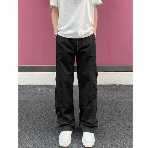 Cross-border foreign trade summer thin American pants, women's men's machete casual pants, drooping wide-leg waterproof all-match pants