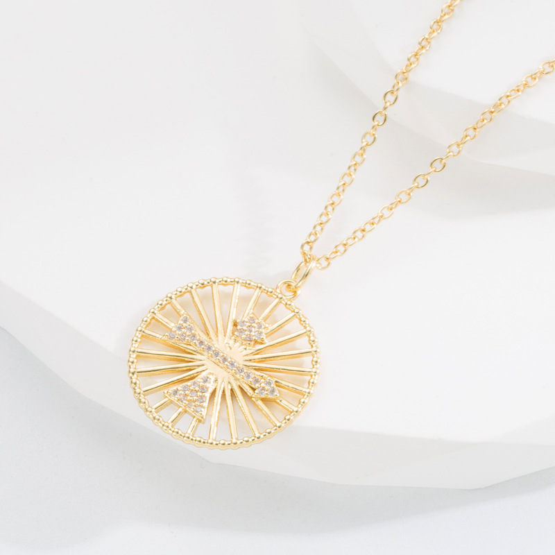 Fashion Devilu0027S Eye Copper Pendant Necklace Inlay Zircon Copper Necklaces