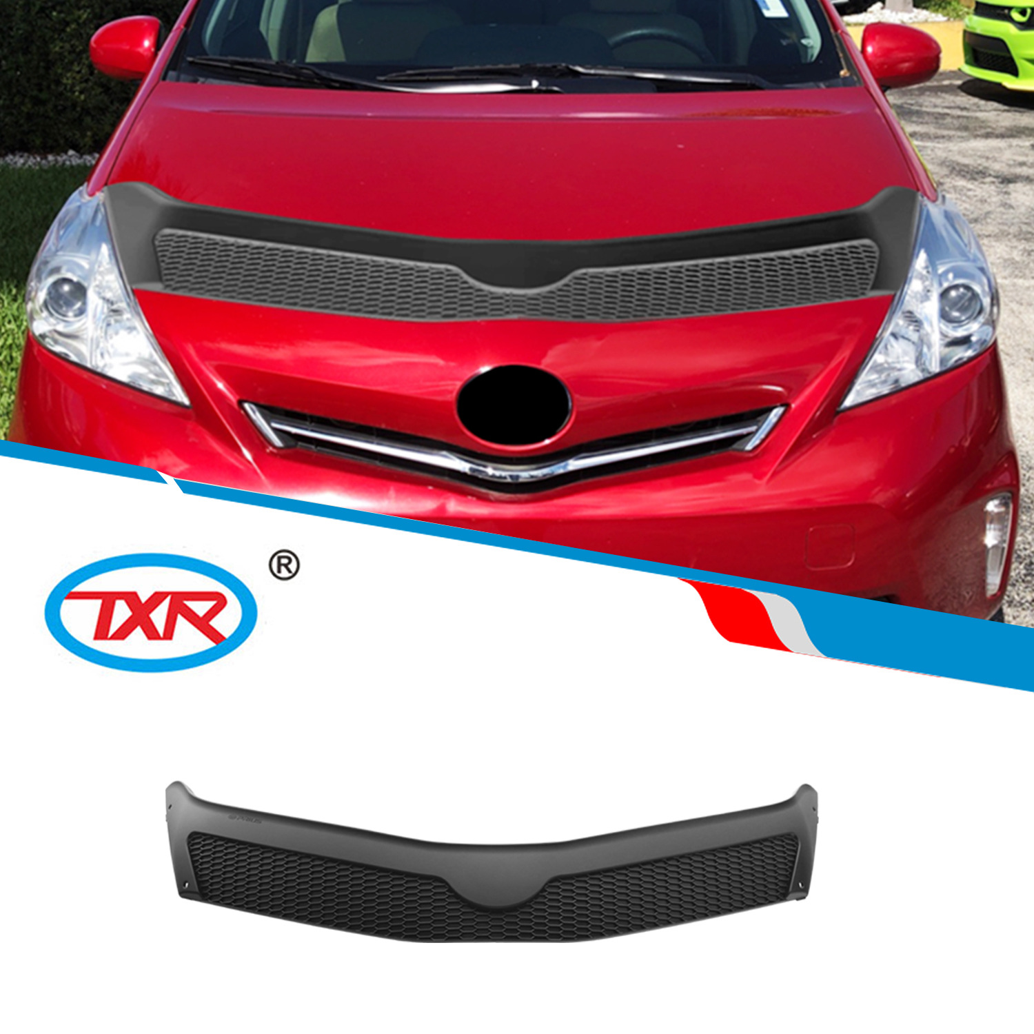 TXR es adecuado para Toyota Toyota Prius Prius, accesorios especiales para molduras de cubiertas modificadas de bloques de arena para automóviles