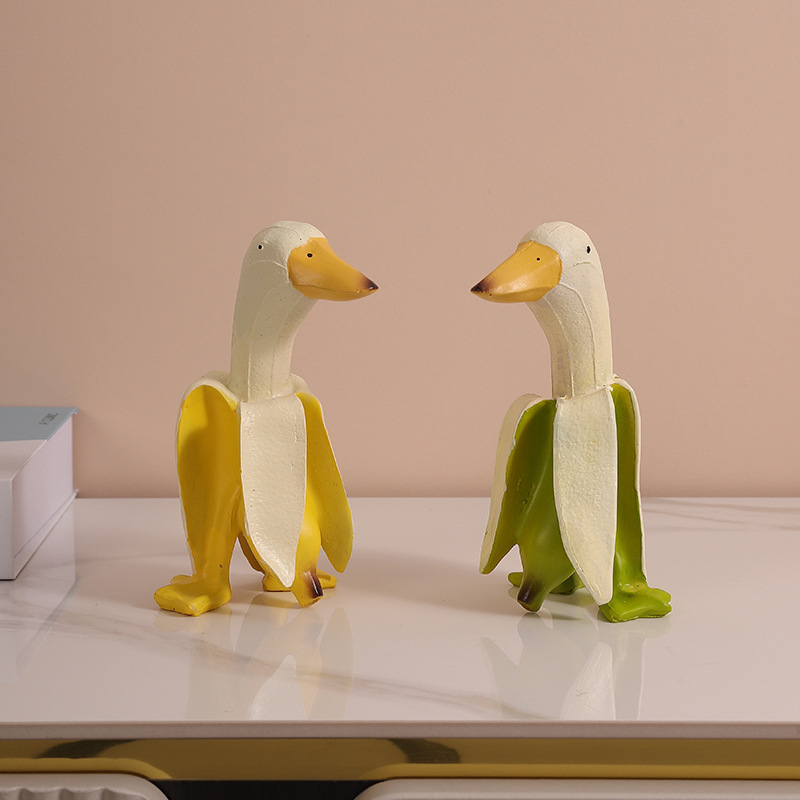  Banana Duck Duck Duck Resin Ornaments Creative Stylish Spoof Desktop Decorations Small Ornaments Crafts