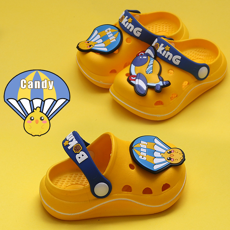防滑男童女童兒童拖鞋夏季涼拖鞋女孩小孩寶寶洞洞鞋批發小童卡通
