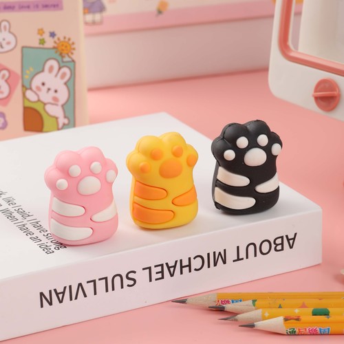 Cartoon Cute Cat Claw Pencil Sharpener Manual Mini Pencil Sharpener Children's Primary School Pencil Sharpener Stationery Gift