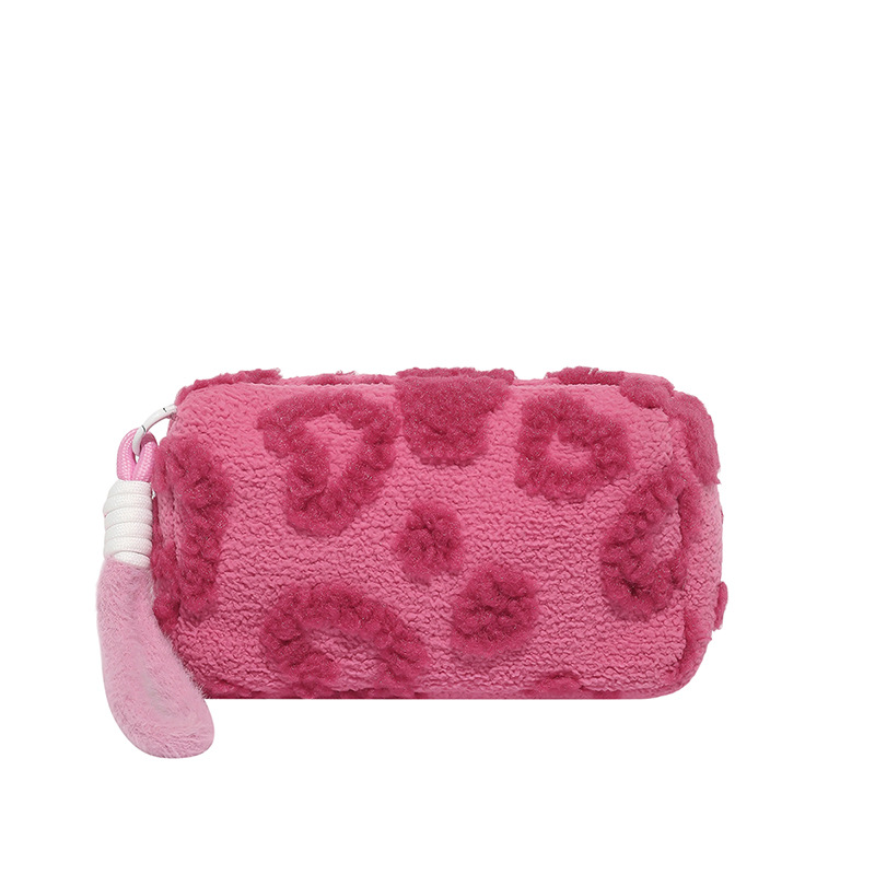 Ins dulce chica peluche de gran capacidad lindo bolsa de almacenamiento de cosméticos bolsa de viaje portátil bolsa de almacenamiento de viaje lavado