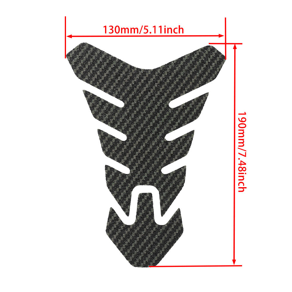 Adecuado para motocicletas, grueso, resistente al desgaste, resistente a los arañazos, impermeable y a prueba de humedad, pegatinas universales de fibra de carbono