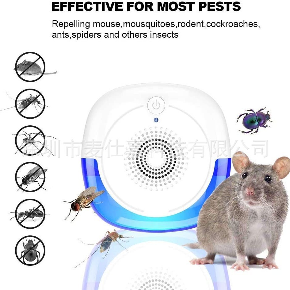 Ratón repelente de mosquitos hogar multi-función ultrasónico ajustable transfronteriza Venta caliente en stock al por mayor