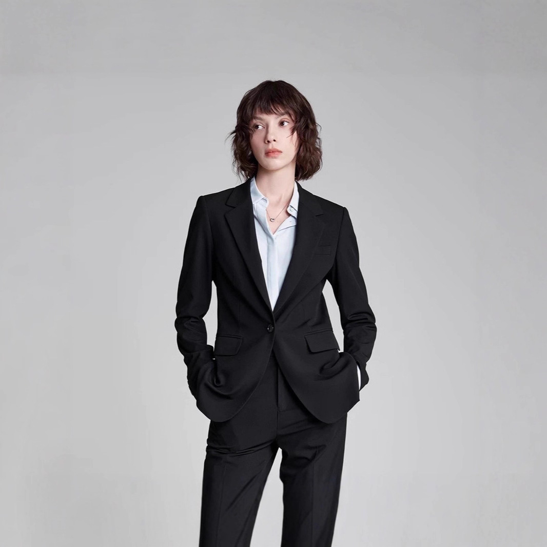 267 High-end Sense Casual Suit Jacket Women's Fashion 2024 New Slim-fit Slimming All-match Small Suit Top