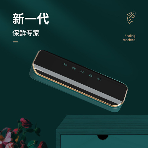Cross-border vacuum sealing machine kitchen food preservation plastic sealing household vacuum packaging machine wet and dry sealing machine