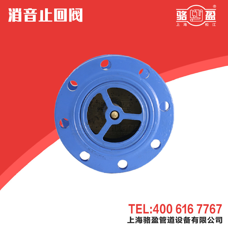 HC41X消音止回阀 法兰单向消音立式逆止阀 水泵铸铁消声止回阀