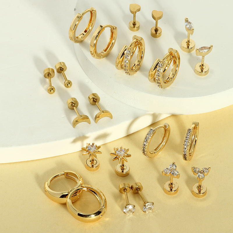 Pointed titanium steel lip stud product view