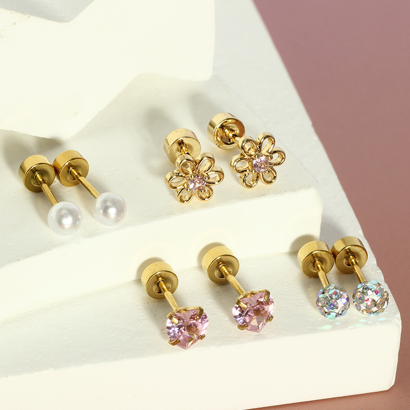 Labret piercing jewelry detail image