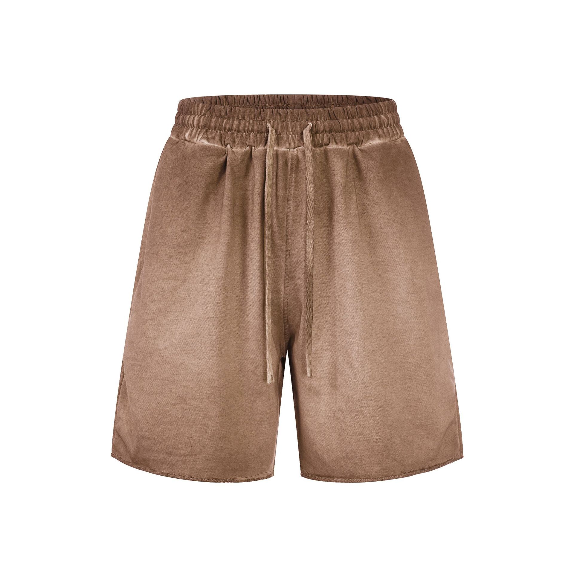 Chain tide2026 nuevo verano retro americano lavados con agua pantalones cortos de manga corta set corto set de verano camiseta de manga corta hombre image 14