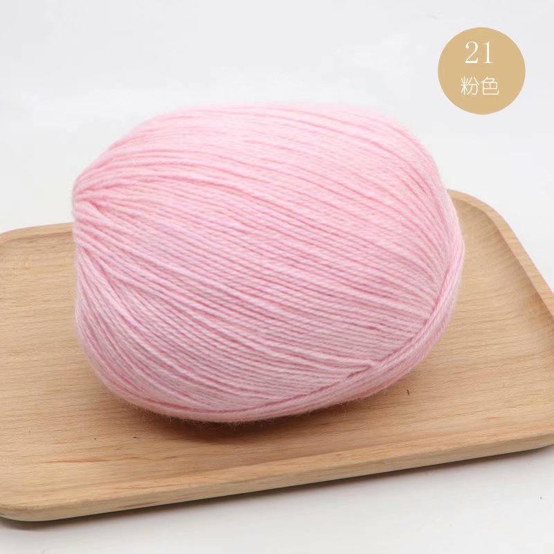 Hilo de Cachemira tejido a mano al por mayor bebé anti-pilling conejo lana medio grueso lana DIY lana tejida bufanda suéter