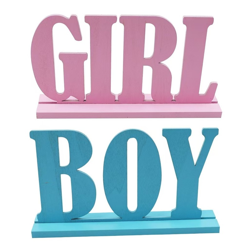 起爆したBlessed木製アルファベットの置物の新型MR & MR男の子の女の子のロゴの英語アルファベットの置物|undefined