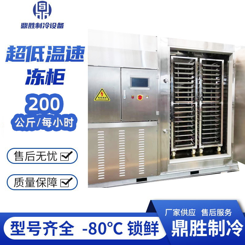推车超低温速冻零下80度速冻机鲍鱼速冻柜直冷速冻柜生产厂家