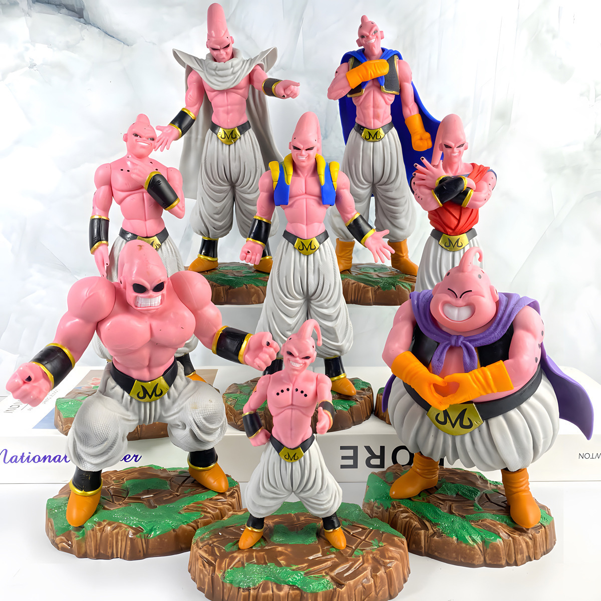 20CM大号七龙珠魔人布欧手办模型 8款GK肌肉布欧玩具公仔桌面摆件-阿里巴巴