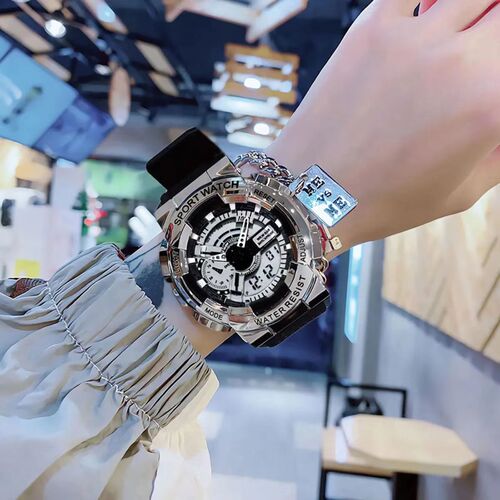 Cross-border best-selling trendy men's student watch, simple and fashionable boy youth waterproof glow-in-the-dark multi-functional electronic watch