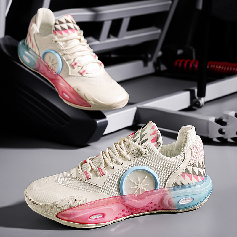 Primavera nuevos zapatos de baloncesto resistentes al desgaste zapatos casuales zapatos de baloncesto zapatos deportivos al aire libre zapatos de pareja
