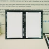 Vertical couplet-laser silver frame bookmark